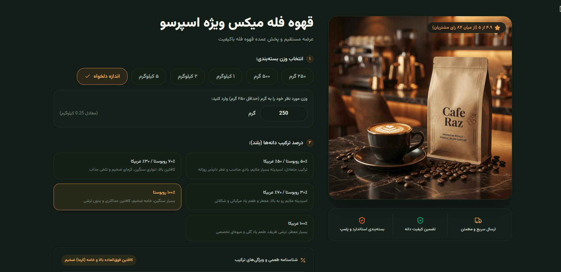 Cafe Raz Specialized Commerce